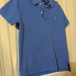 Polo by Ralph Lauren Royal Blue Short-Sleeve Polo with Orange Pony